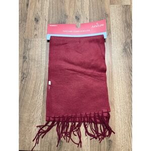 Juncture Womens Fleece Scarf Red New